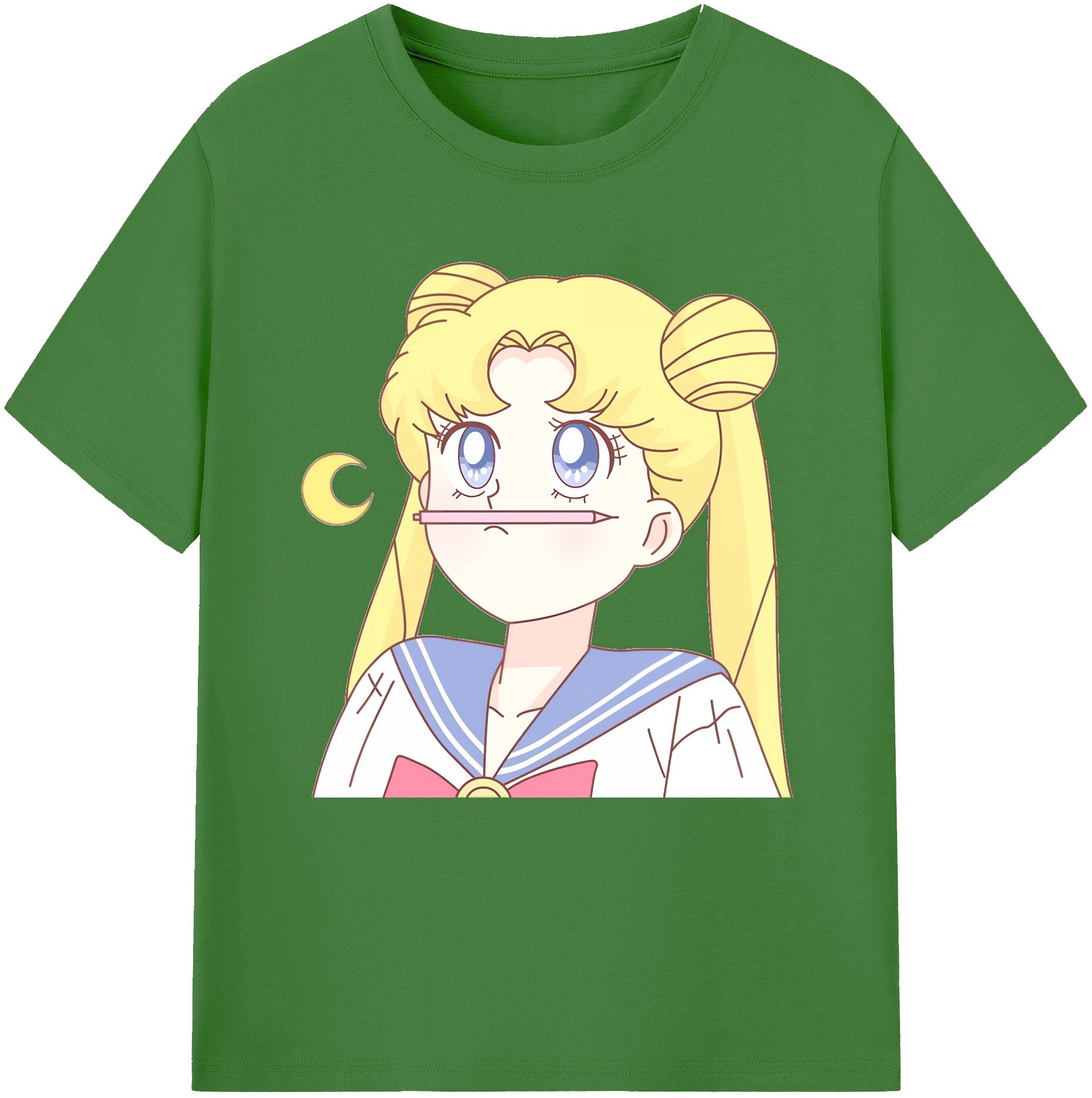 （画像用） 美少女戦士セーラームーン 愛野 美奈子 あいの みなこ Sailor Moon Aino Minako レディースカジュアルプリントTシャツ（綿100％）